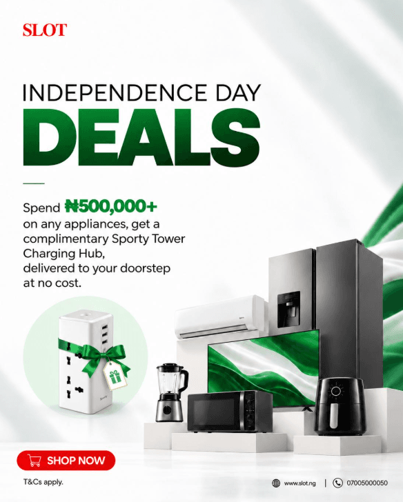 Spend Up to ₦500,000 and Get a FREE Sporty Tower Charging Hub