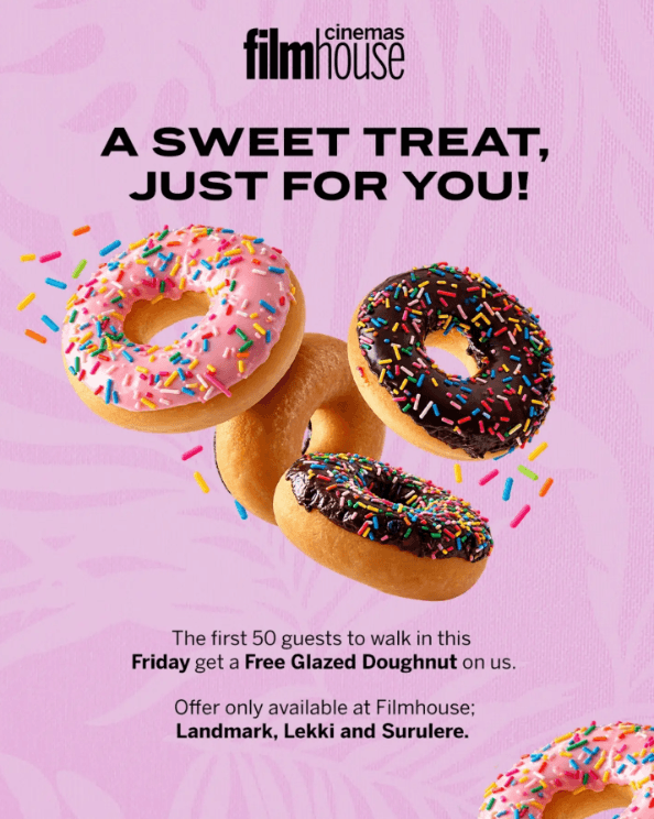 The First 50 Guests Gets a FREE Glazed Doughnut