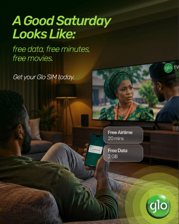 Enjoy 2GB Free + Free Movies with GLO