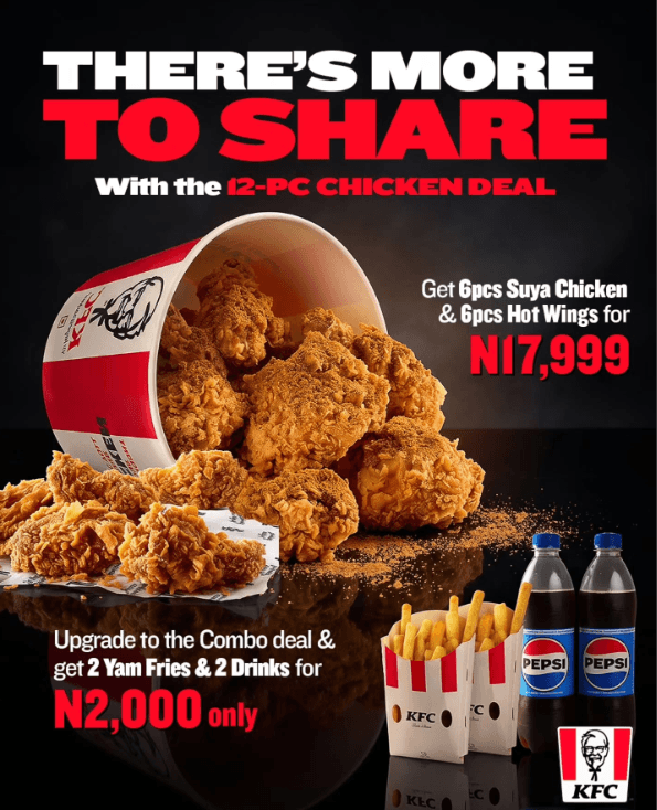 Discount Price on the Get 6pcs Suya Chicken + 6pcs Hot Wings