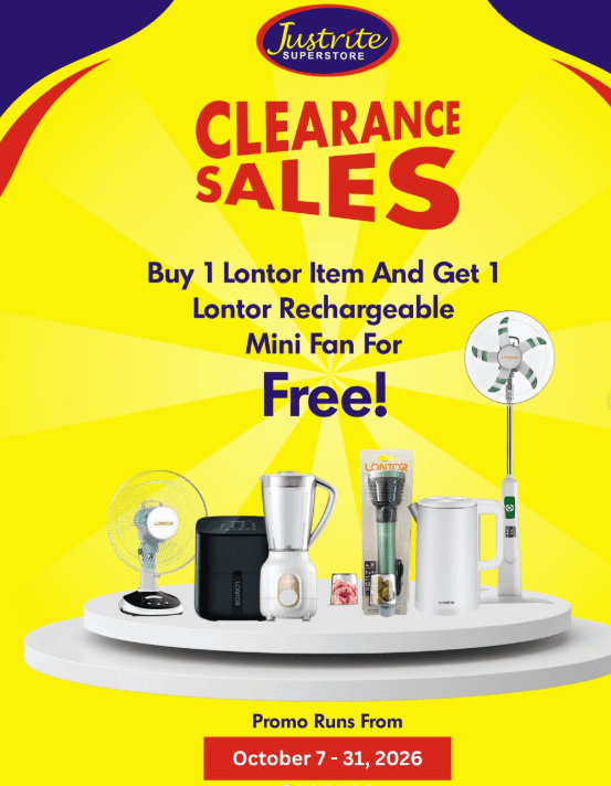 Awoof Discount + Free Gift in the Justrite Clearance Sales