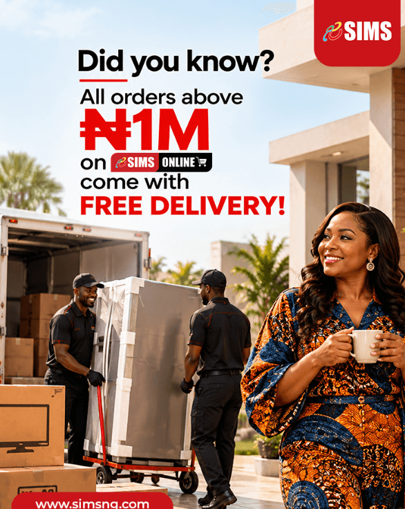 Get Free Delivery on all Orders Above ₦1,000,000