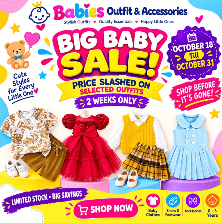 Enjoy 2weeks of Massive Discount Sales on Kids Clothing