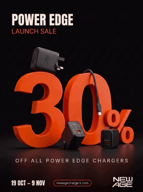 Get 30% OFF all Power Edge Chargers