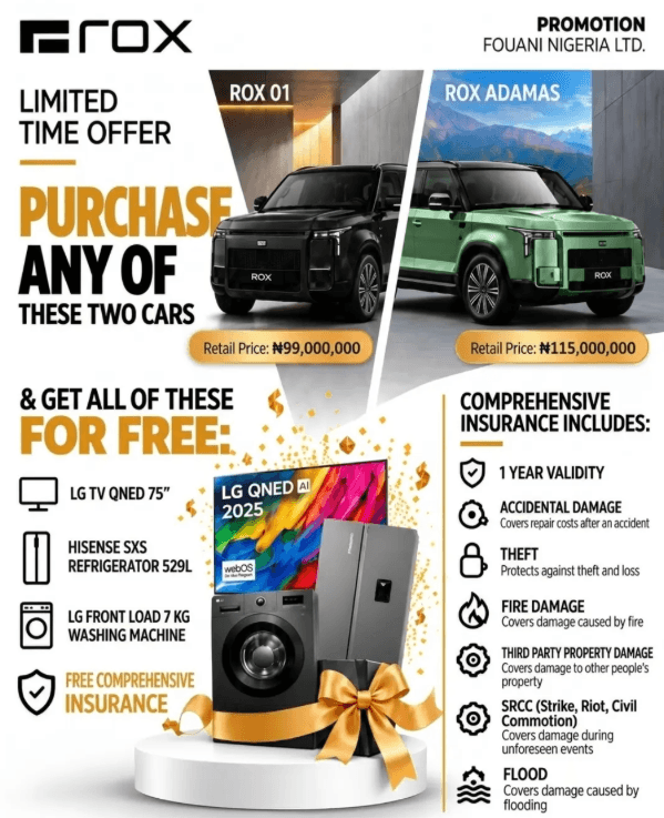 Buy a New ROX 01 or Adamas and Get FREE Home Appliances