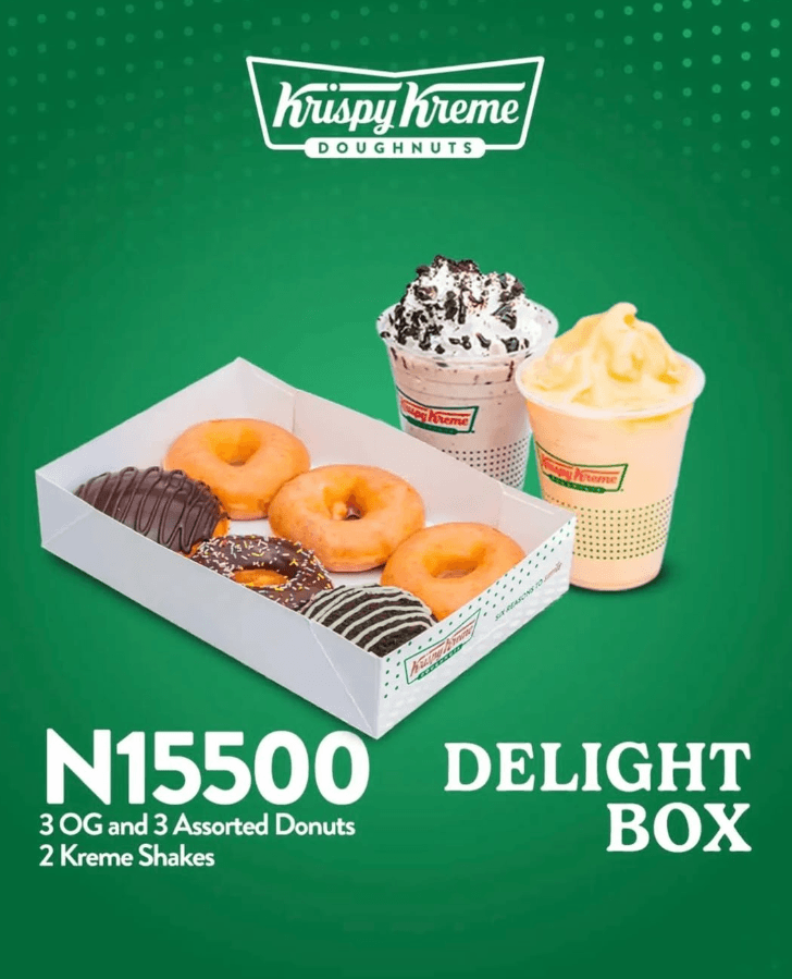 Combo Discount + Free Delivery on the Krispy Kreme Delight Box