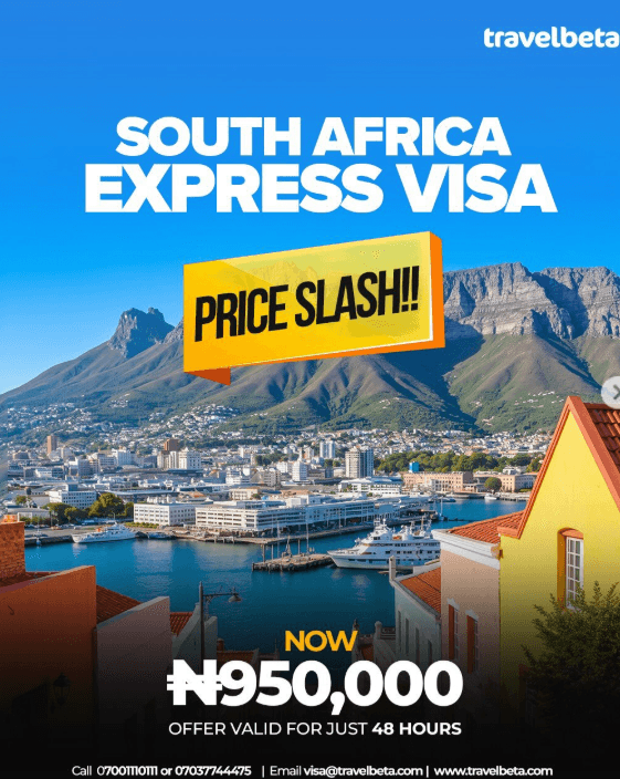 48 HOURS ONLY! Get a Discount on Your South Africa Express Visa