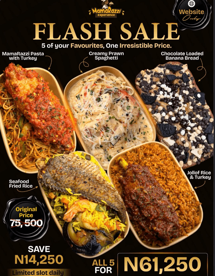 LAGOS, SAVE ₦14,250 ON YOUR NEXT FOOD ORDER