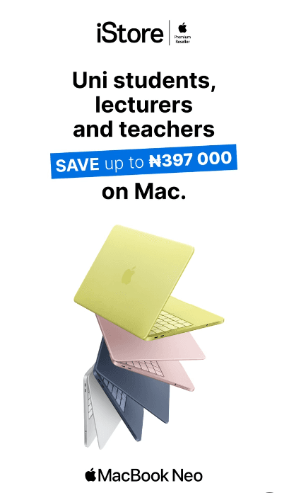 SAVE UP TO ₦397,000 ON MAC & iPAD AT iSTORE