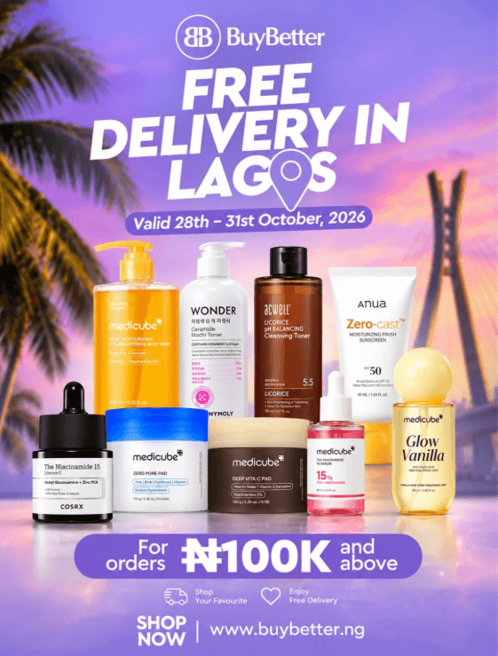 Shop Up to ₦100,000 and Enjoy FREE Delivery Around Lagos