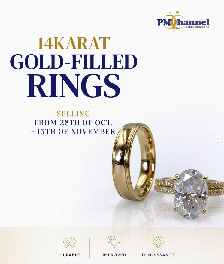 PROMO PRICE ON ROSIE 14K GOLD-FILLED COUPLE RINGS